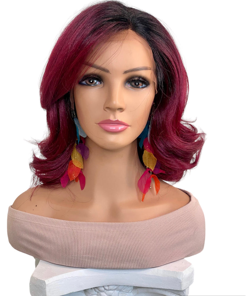 Olivia" 4x4 Lace Closure Synthetic Wig