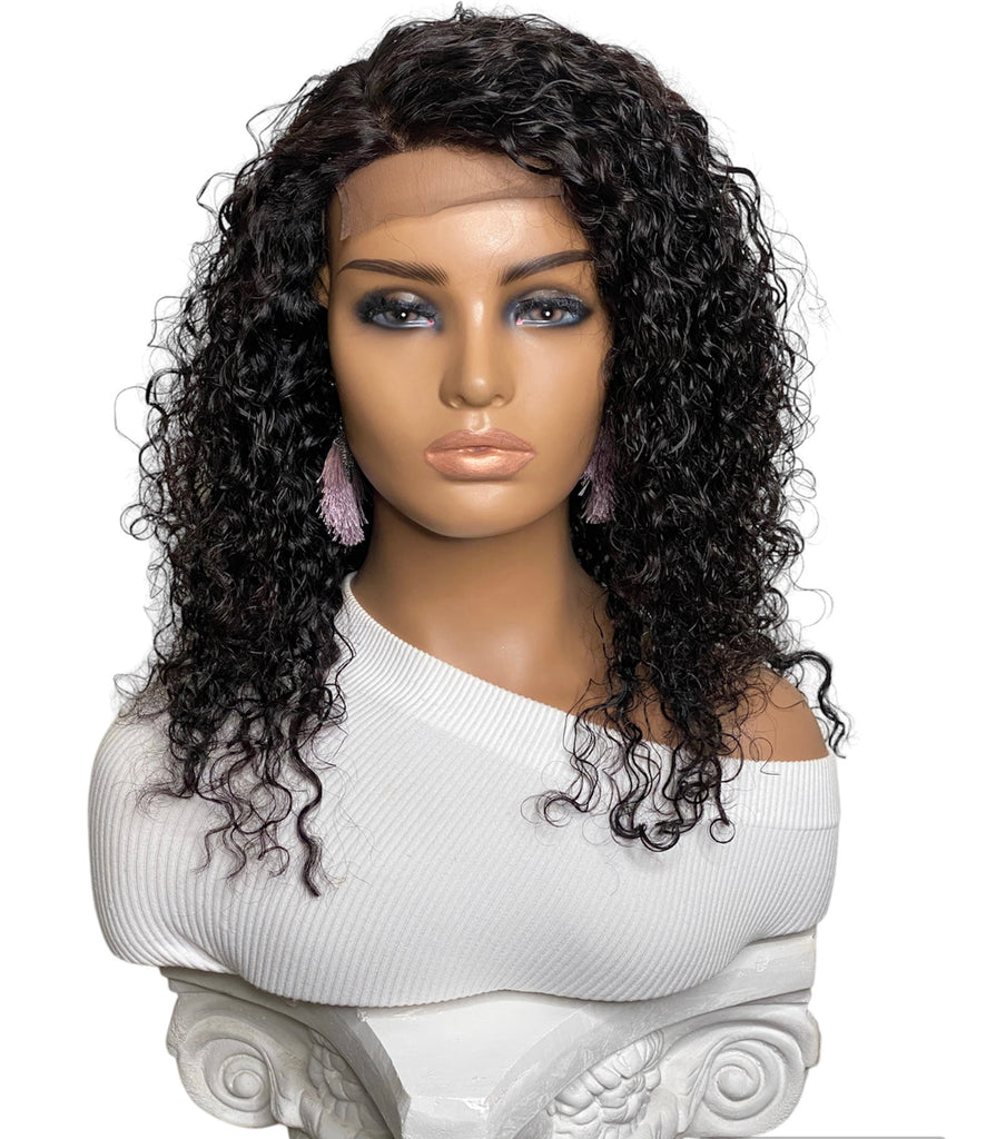 4X4 LACE CLOSURE  Deep Curl 100% Human Hair Wig- Chicago