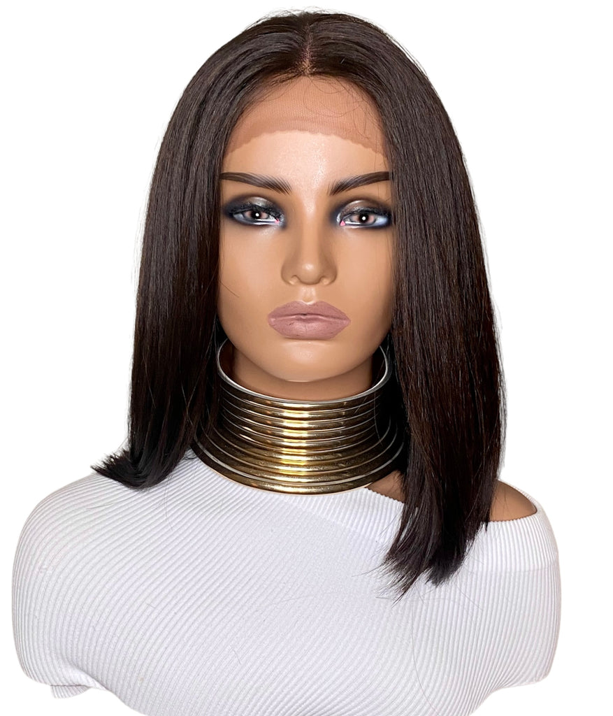Premium human Hair Blended 4x4 Lace Closure Wig- Aby
