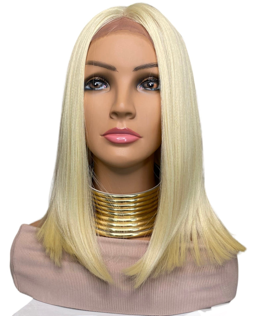 Fantasy Blonde Bob Synthetic Wig Middle Part