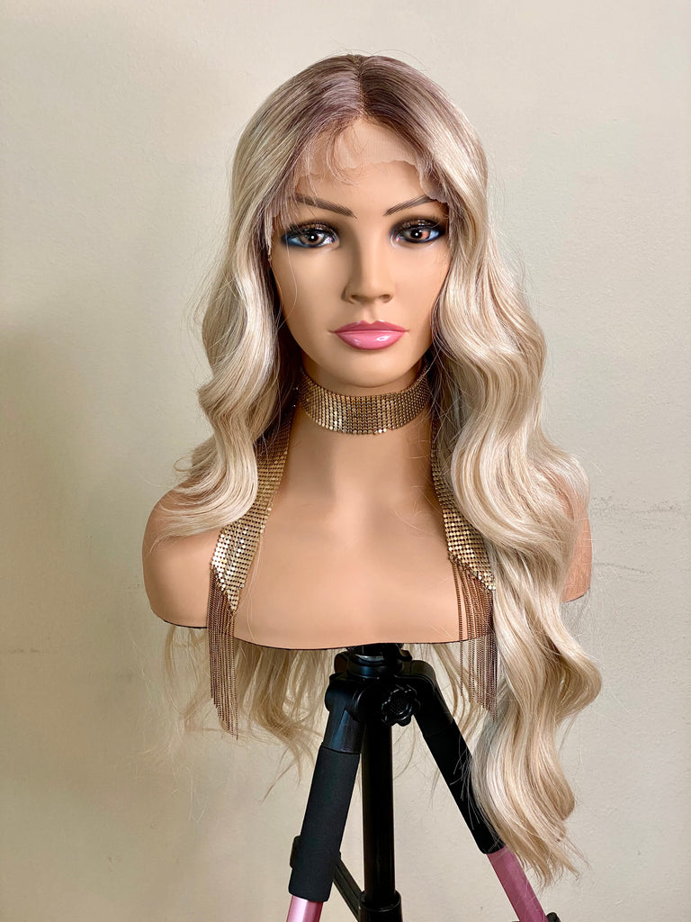 T-Part Frontal Lace European Synthetic Wig - Doll
