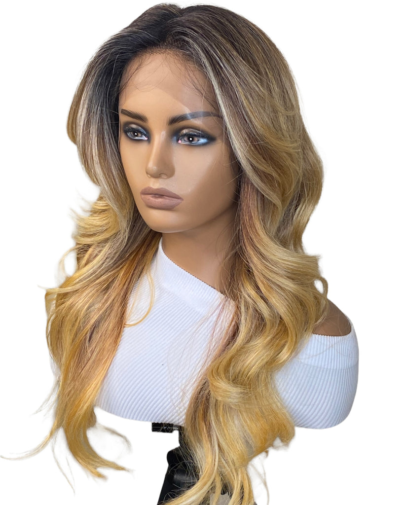 13x4 Fake Scalp Lace Frontal Premium Hair Synthetic Wig- Vivi