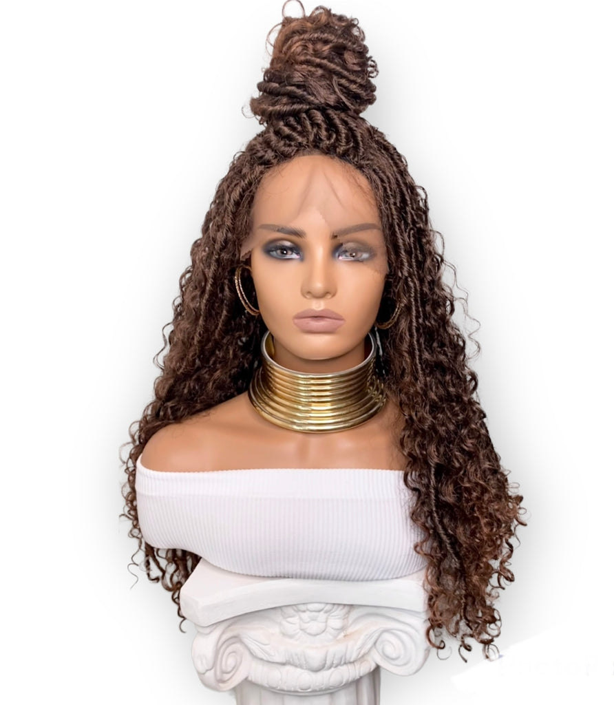 Caribbean Twisted Up Crochet Braids & Curly Wig(Synthetic)