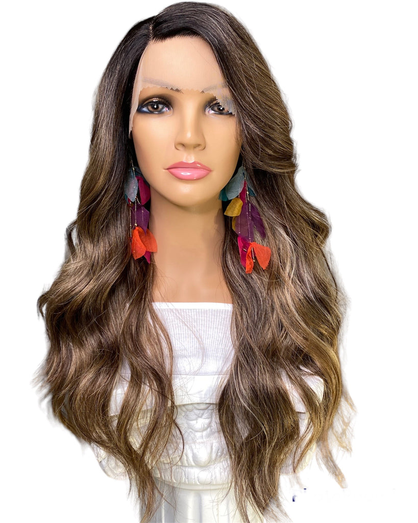 “Mocha” Lace Frontal Synthetic Wig